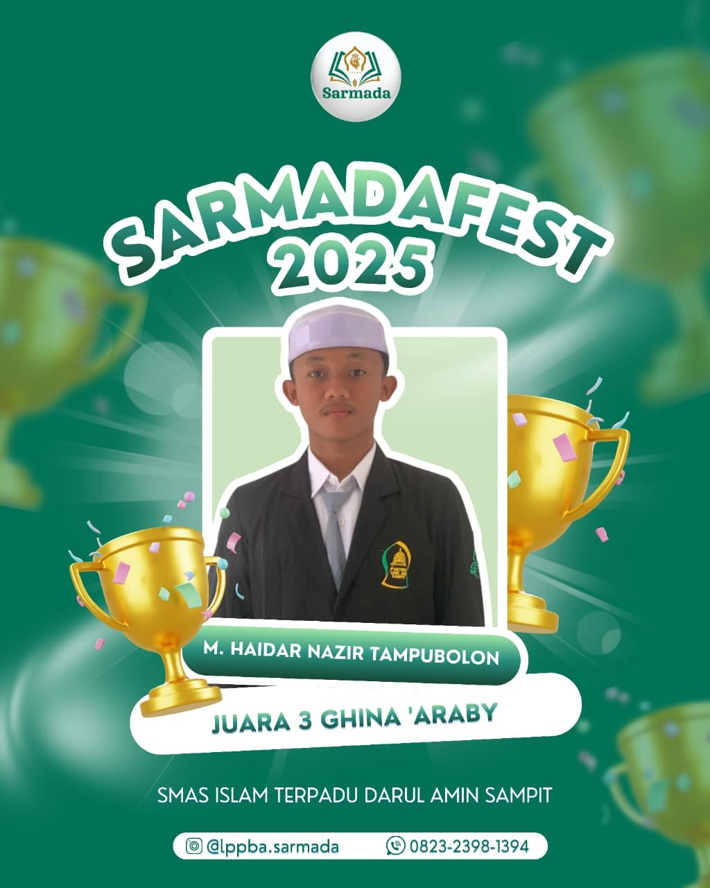 Juara 3 Ghina 'Araby