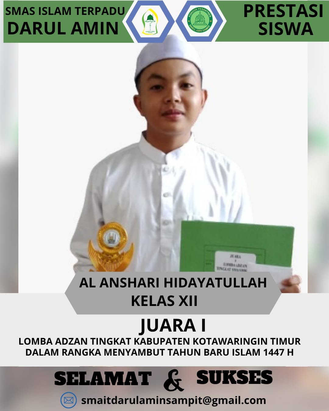 Juara 1 lomba Adzan